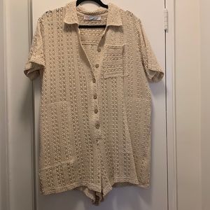 Free people bathing suit coverup/ romper